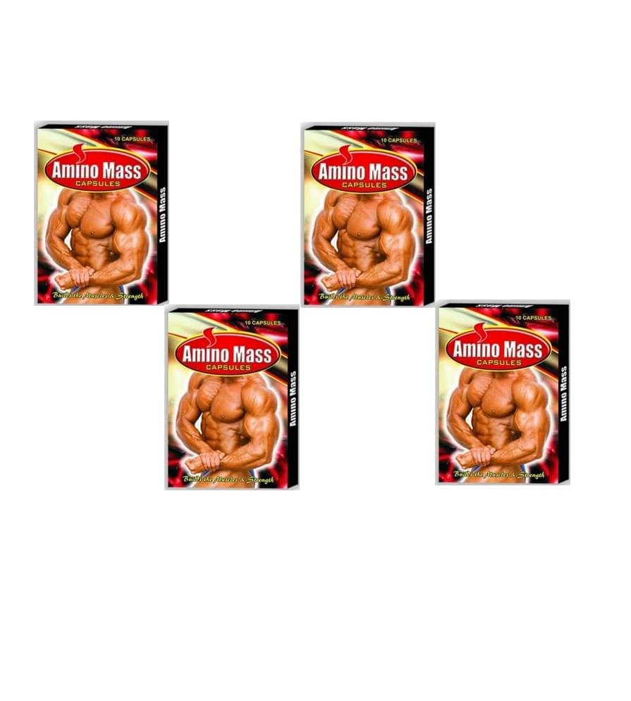     			Dr. Chopra GG Phermacy Amino Mass Capsule 10 no.s Unflavoured Pack of 4