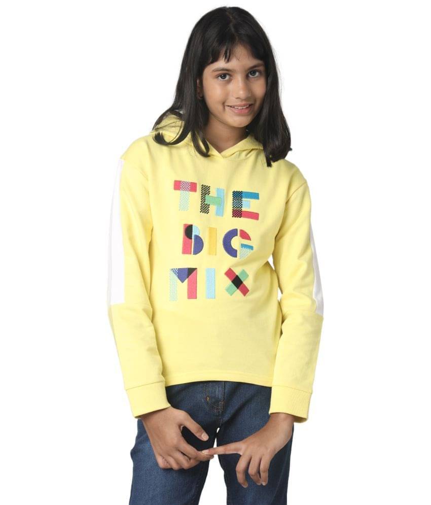 Under Fourteen Only Girls Cotton Sweatshirt ( Yellow ) Under Fourteen Only Girls Cotton Sweatshirt ( Yellow )