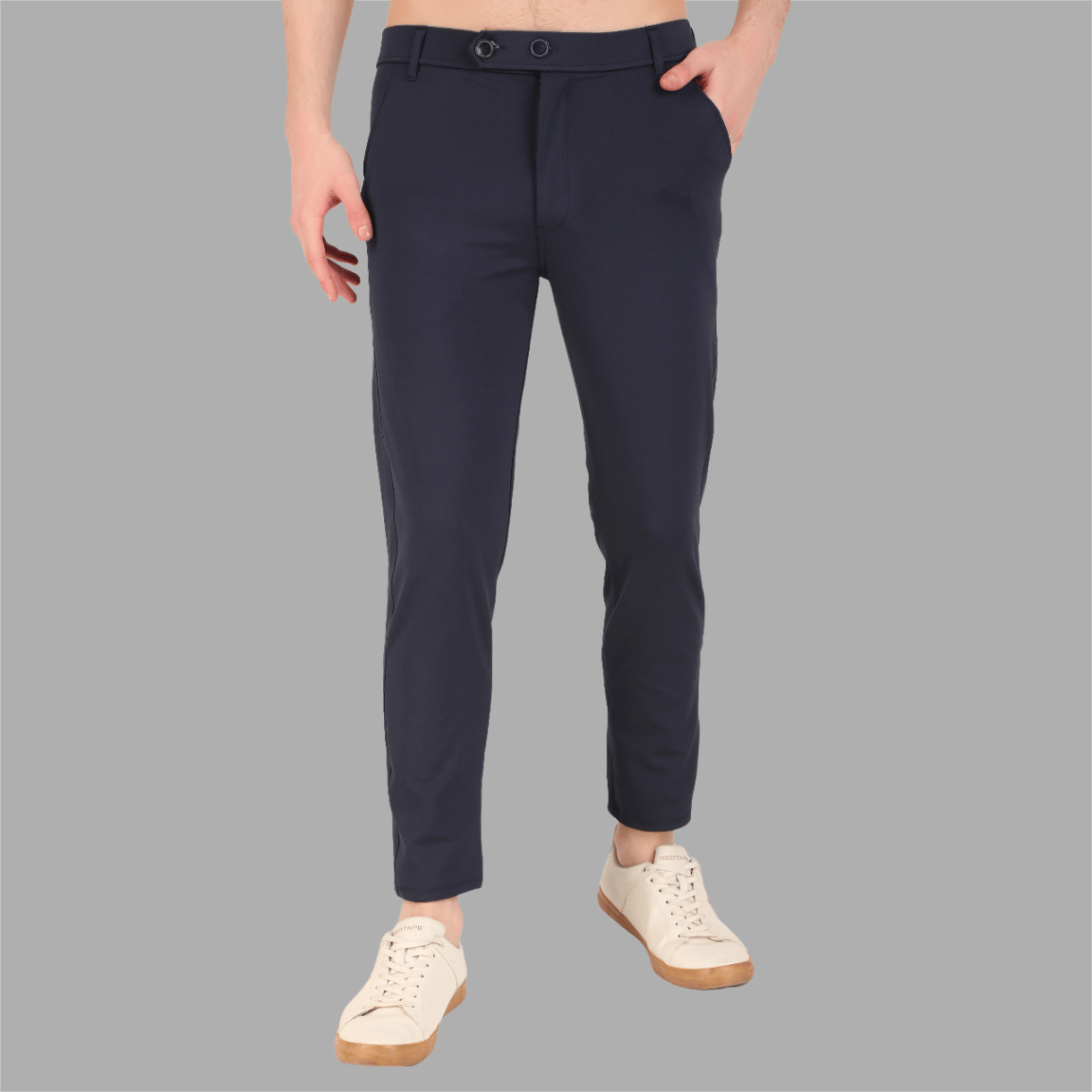 IDASS Regular Flat Men's Formal Trouser - Blue ( Pack of 1 ) - Trousers | Buy online on ZillyBuy