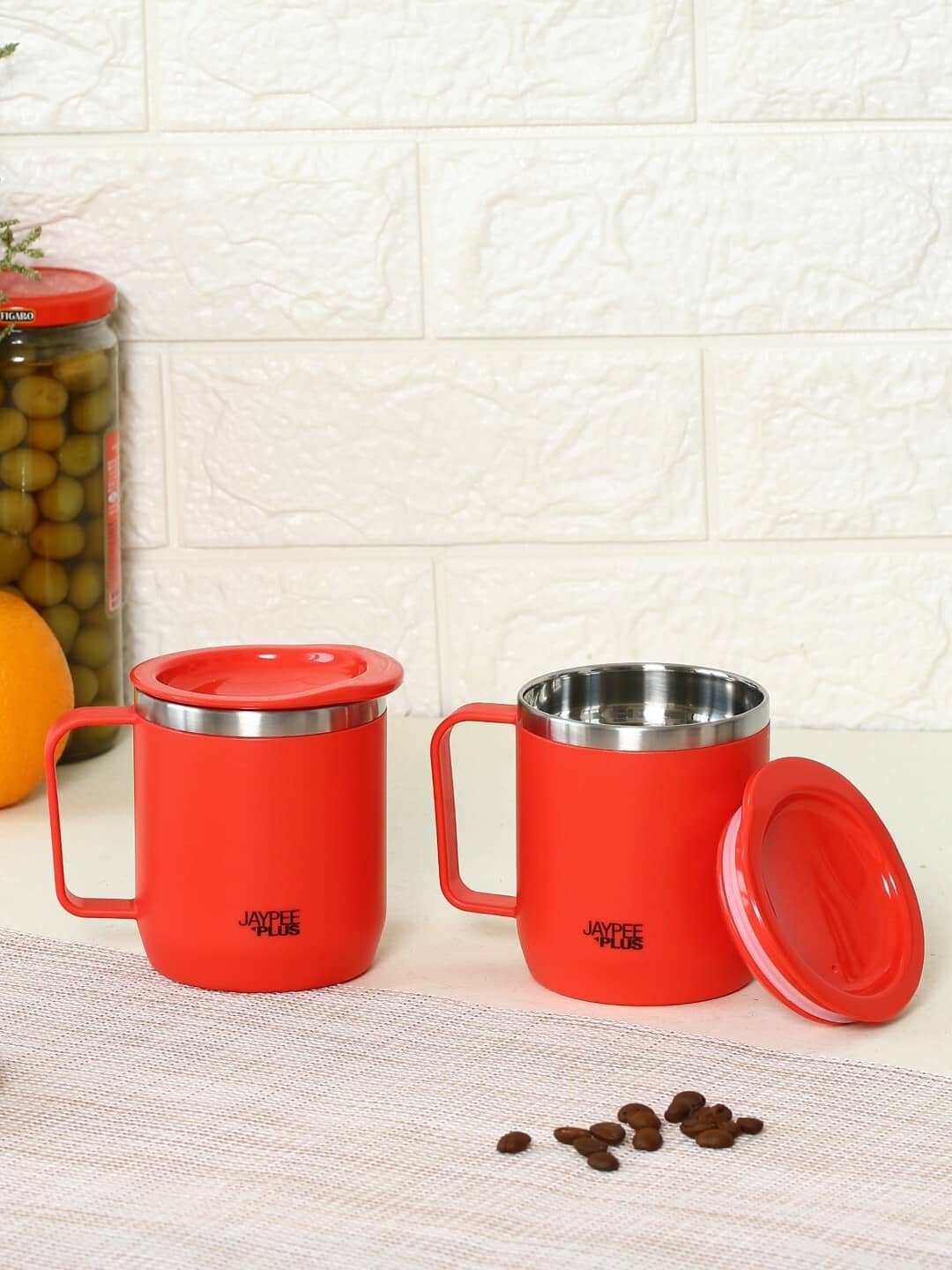 Jaypee Plus KOFE Cup Set Solid Stainless Steel Coffee Mug 300 mL ( Pack of 2 )