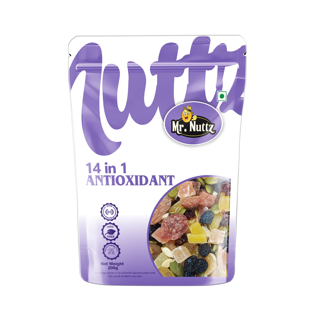 Mr.Nuttz 14 in 1 Antioxidant Special Trail Mix 200g, Mixed Fruits, Nuts, Berries & Seeds(200 g) Mr.Nuttz 14 in 1 Antioxidant Special Trail Mix 200g, Mixed Fruits, Nuts, Berries & Seeds(200 g)