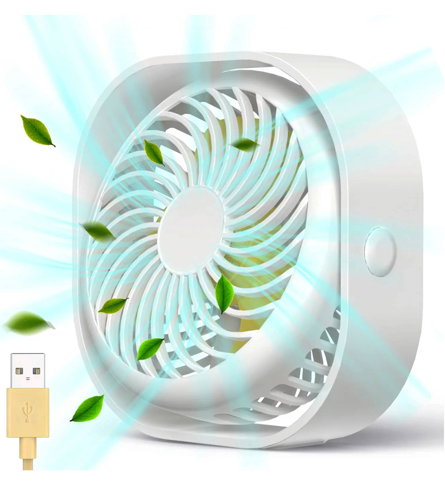     			Portable Cooling Fan has Strong wind with 360 Degree Adjustable design.