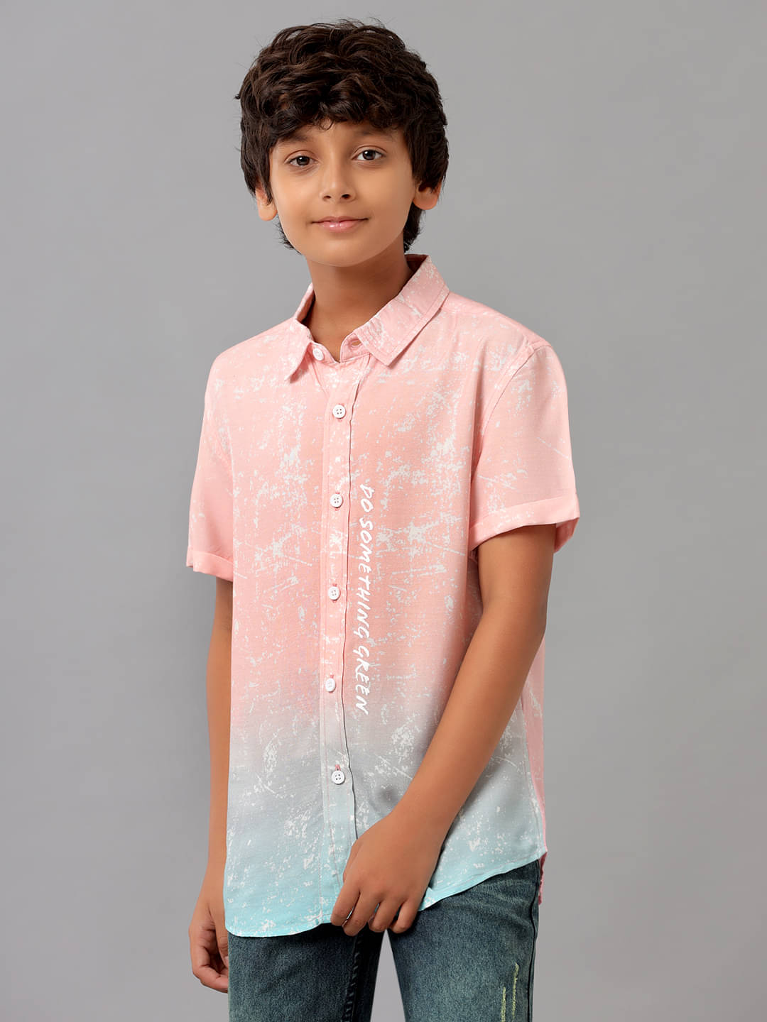 Under Fourteen Only Pack of 1 Boys Rayon Half Sleeves Shirt ( Pink ) Under Fourteen Only Pack of 1 Boys Rayon Half Sleeves Shirt ( Pink )