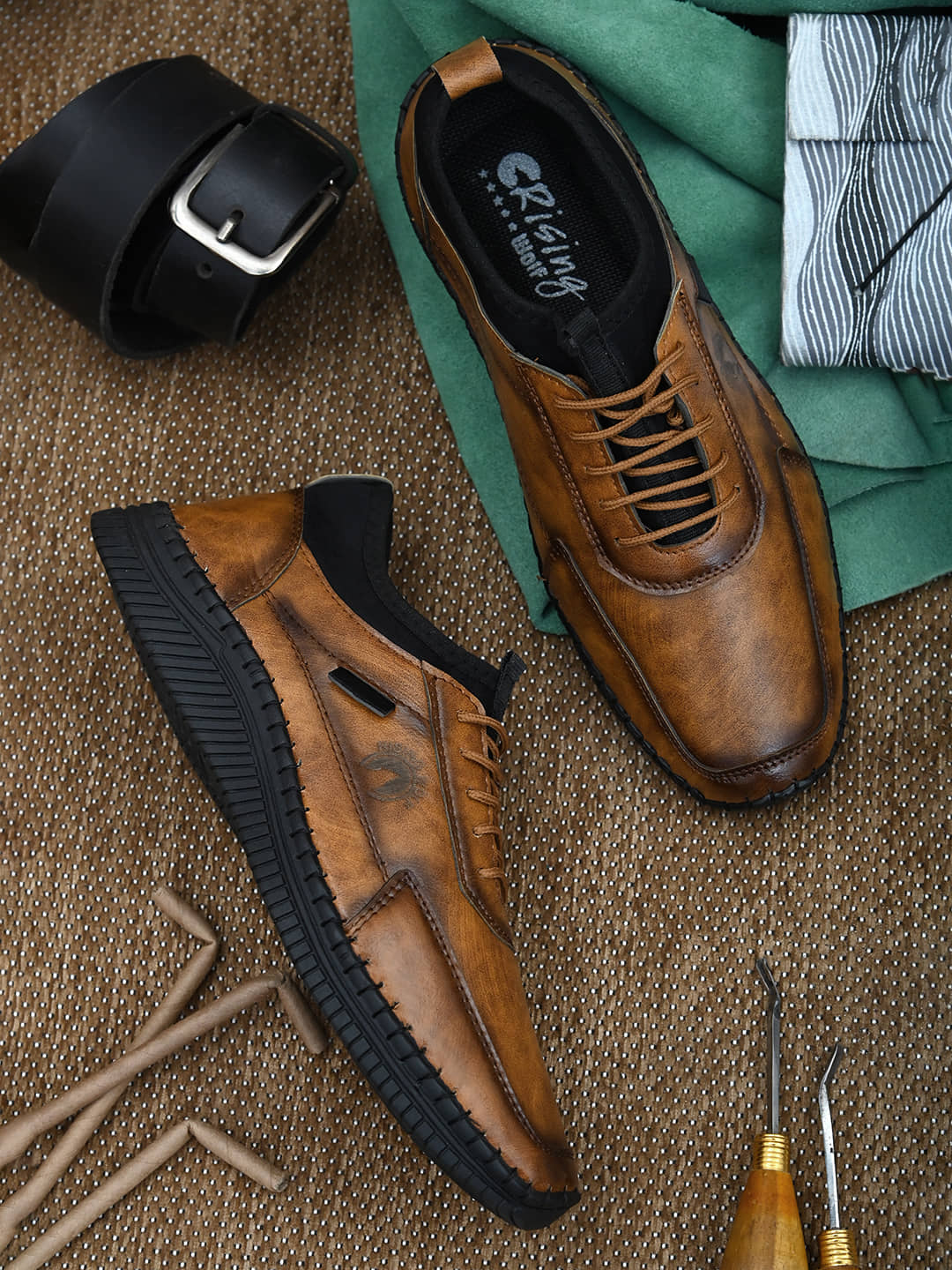 Rising Wolf 2070-Tan Tan Men's Lifestyle Shoes - Casual Shoes | Buy online on ZillyBuy