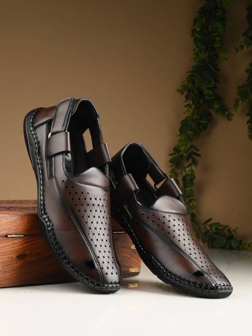 Rising Wolf - Brown Men's Sandals