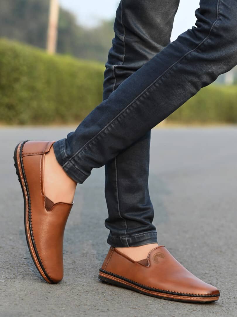 Rising Wolf Black Men's Slip On Formal Shoes - Formal Shoes | Buy online on ZillyBuy
