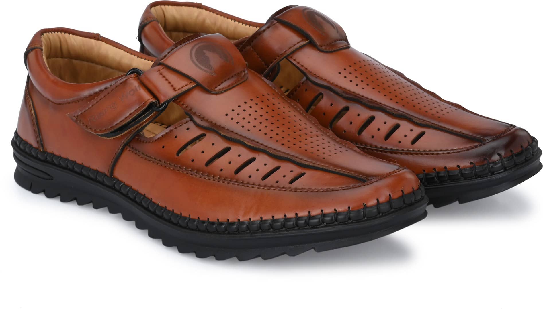 Rising Wolf - Tan Men's Sandals