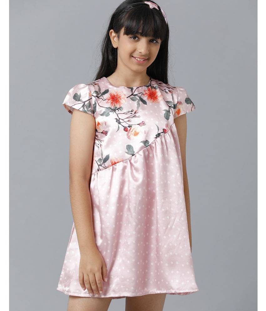 Under Fourteen Only Polyester Frock For Girls ( Pack of 1 , Pink ) Under Fourteen Only Polyester Frock For Girls ( Pack of 1 , Pink )