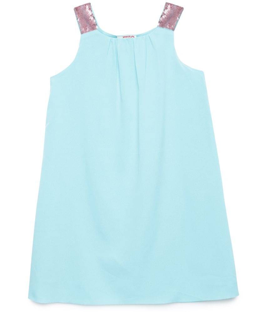 Under Fourteen Only Sea Blue Polyester Girls A-line Dress ( Pack of 1 ) Under Fourteen Only Sea Blue Polyester Girls A-line Dress ( Pack of 1 )