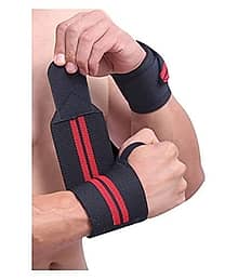 Wrist Band for Men & Women, Wrist Supporter for Gym Wrist Wrap, Straps Gym Accessories for Men for Hand Grip & Wrist Support While Workout & muscle relaxation, Pack of 1