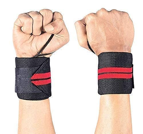 Wrist Band for Men & Women, Wrist Supporter for Gym Wrist Wrap/Straps Gym Accessories for Men for Hand Grip & Wrist Support While Workout & muscle relaxation, Pack of 1 - Sports and Fitness Equipment | Buy online on ZillyBuy