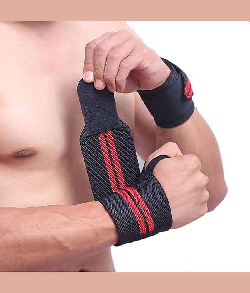 Wrist Supporter for Gym, Wrist Wrap, Hand Band With Adjustable Size Strap & Thumb Loop for Gym, Power Lifting Weight Lifting, Sports Training for Men & Women, Pack of 1 - Sports and Fitness Equipment | Buy online on ZillyBuy