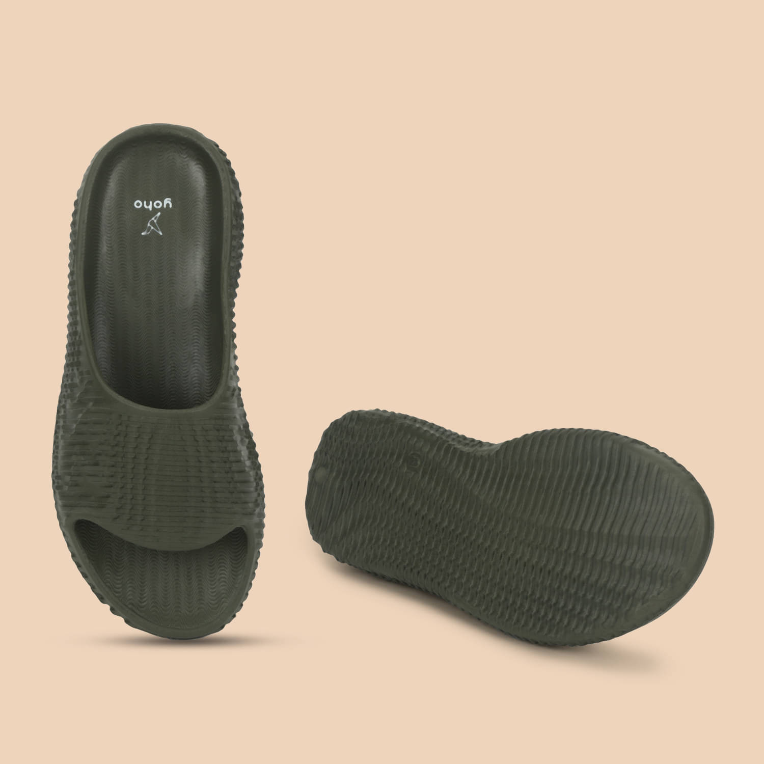     			Yoho Olive Men's Slide Flip Flop