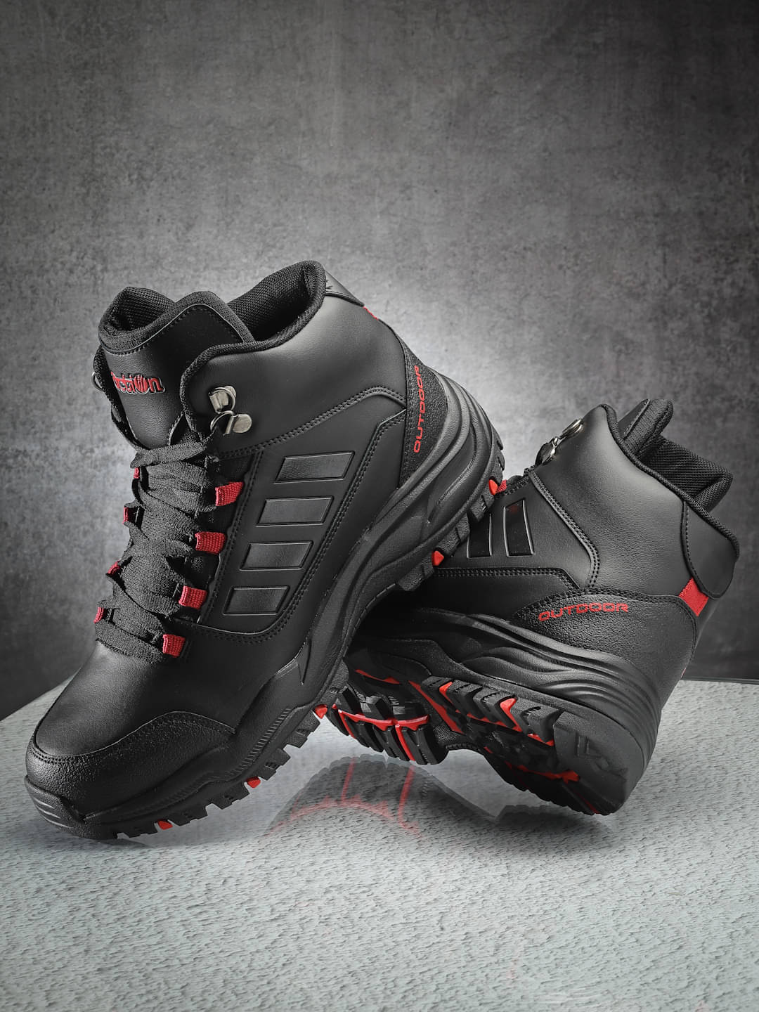     			Action Black Training Shoes