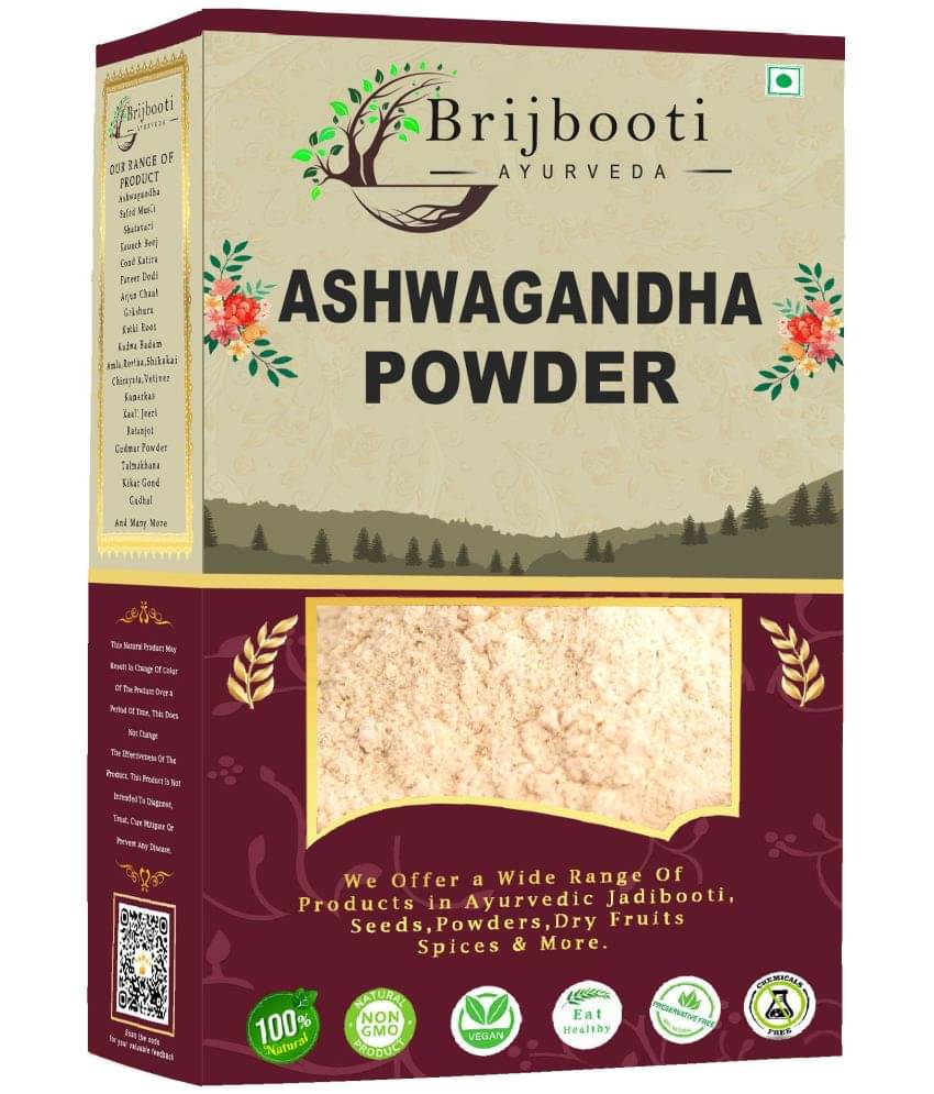 Brijbooti Nagori Ashwagandha Root Powder - 250 Gm | Fight Anxiety & Stress | improve energy Levels Brijbooti Nagori Ashwagandha Root Powder - 250 Gm | Fight Anxiety & Stress | improve energy Levels
