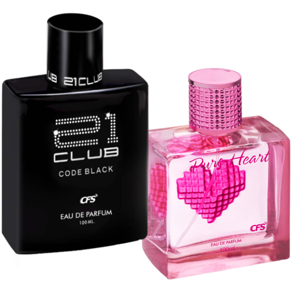     			CFS Code Black  & Pure Heart Pink EDP Long Lasting Perfume