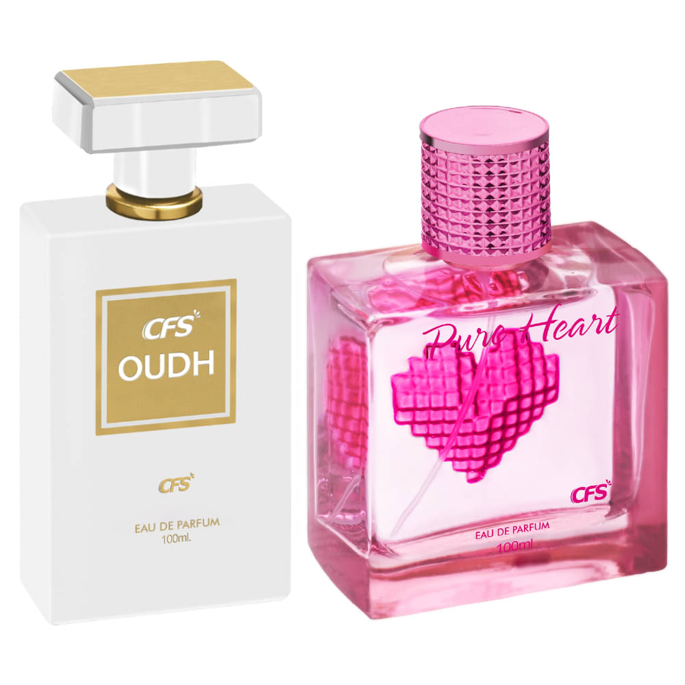     			CFS Oudh White & Pure Heart Pink EDP Long Lasting Perfume