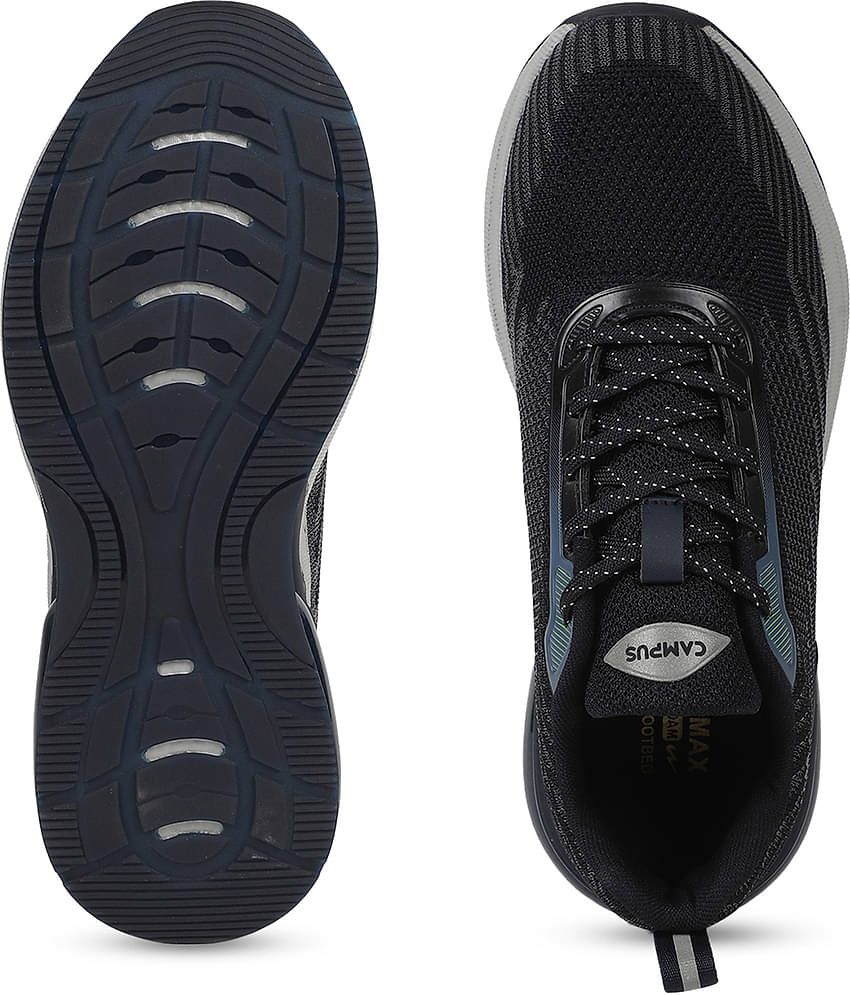 Campus SUMMIT Black Men's Sports Running Shoes