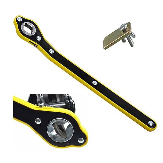     			Car Jack Ratchet Wrench,Garage Tire Wheel Lug Wrench Auto Labor-Saving Car Jack and Lug Wrench Handle Hand Crank Portable Wrench, Pack of 1