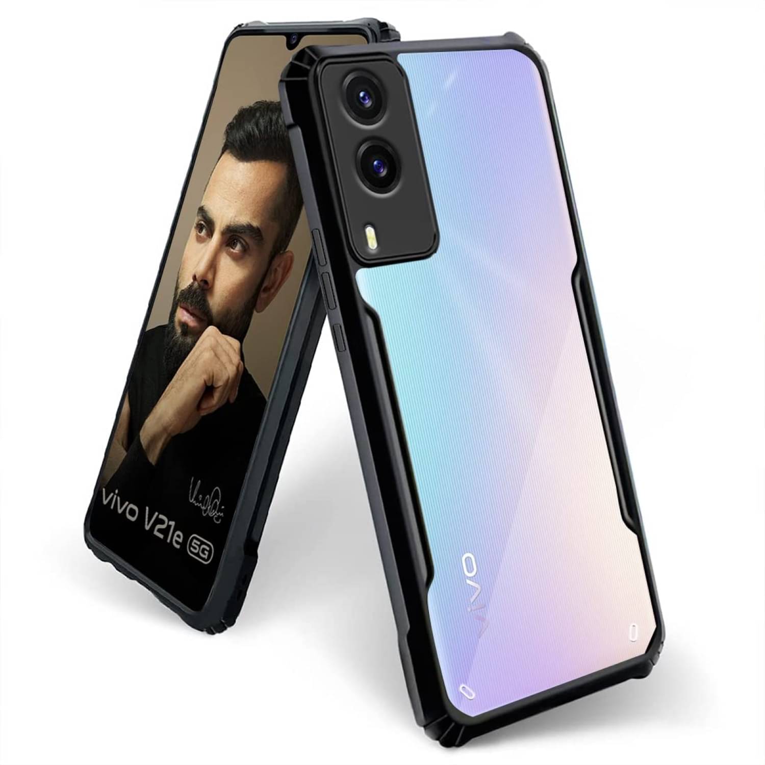     			Case Vault Covers Shock Proof Case Compatible For Polycarbonate Vivo V21e 5G ( Pack of 1 )