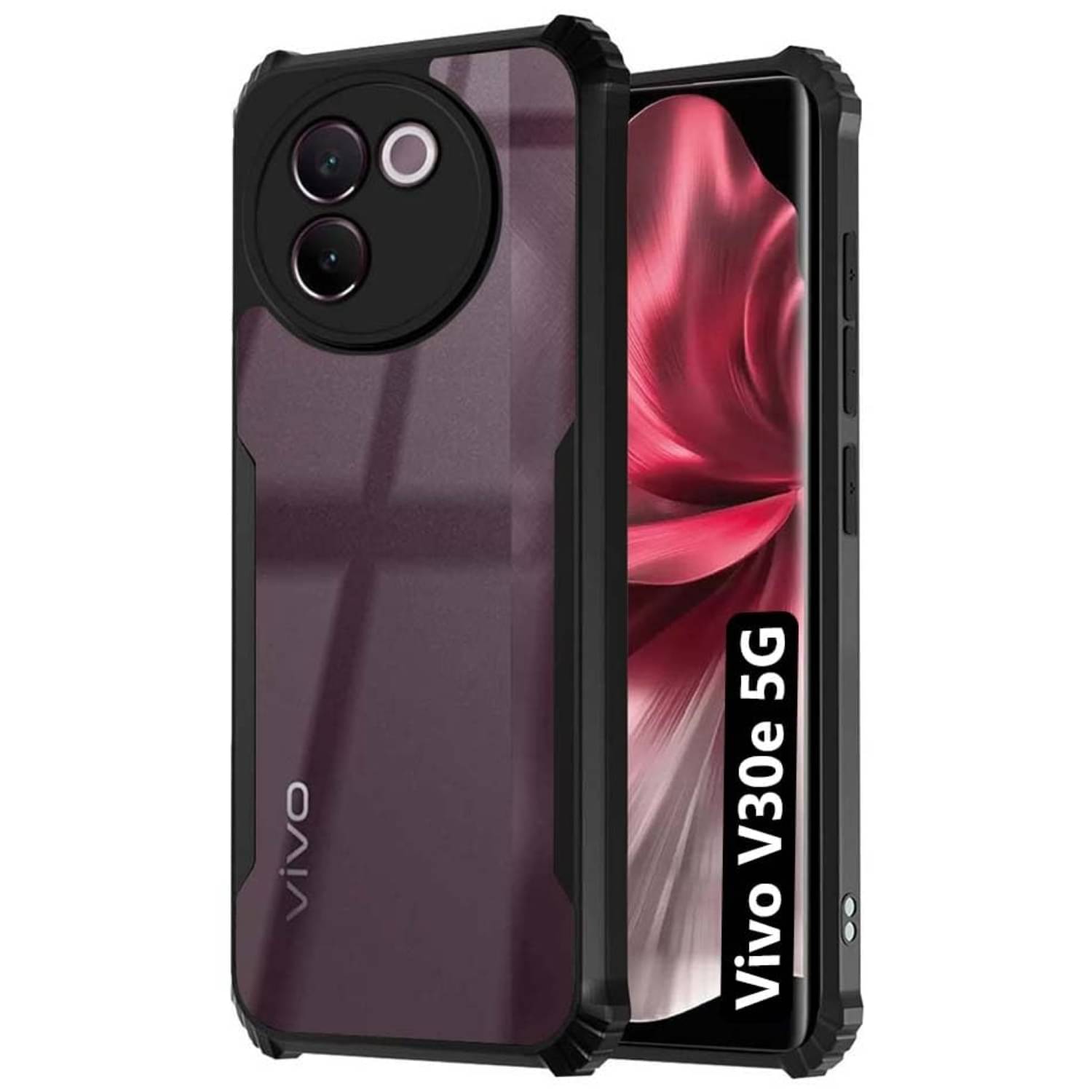 Case Vault Covers Shock Proof Case Compatible For Polycarbonate Vivo V30e 5G ( Pack of 1 ) Case Vault Covers Shock Proof Case Compatible For Polycarbonate Vivo V30e 5G ( Pack of 1 )