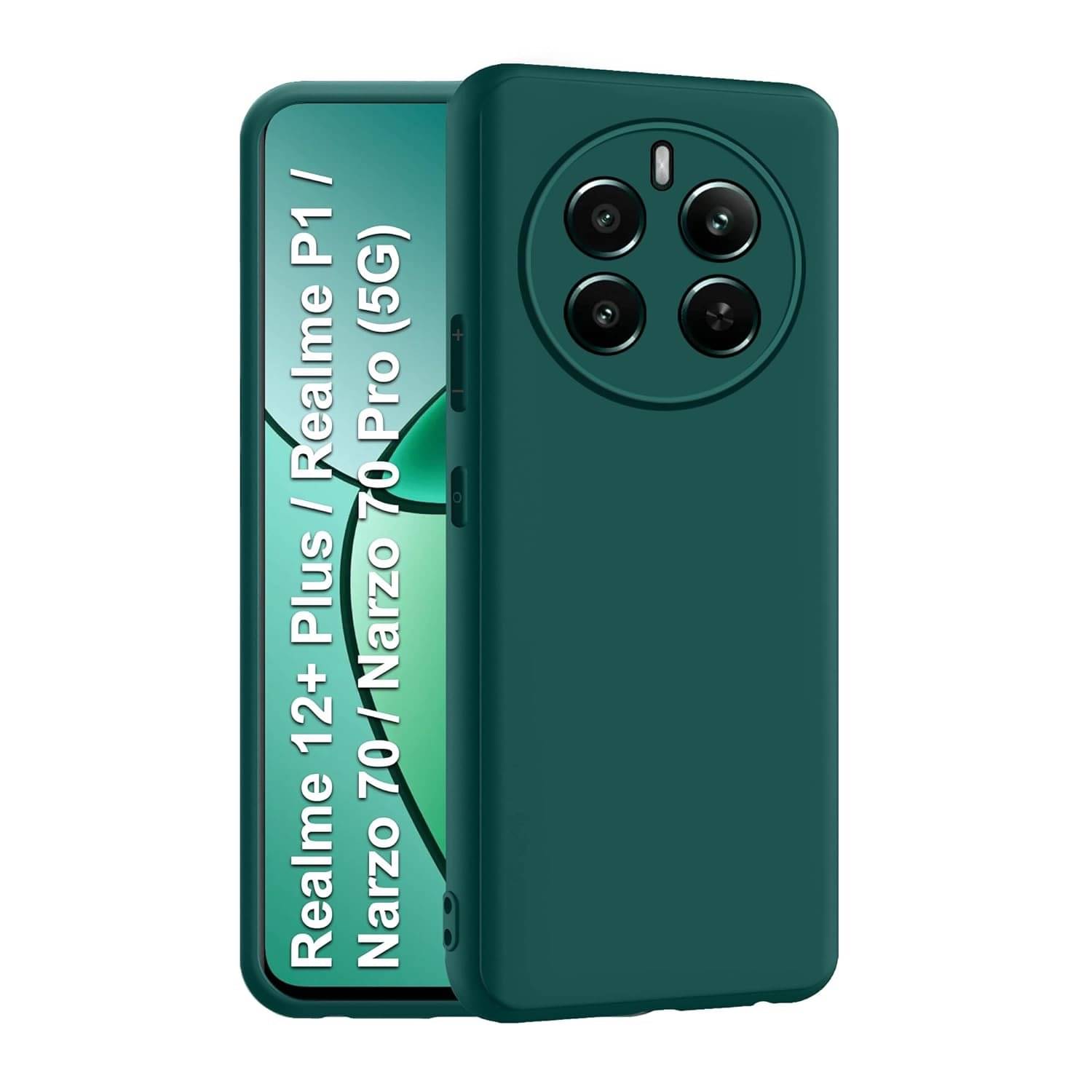     			Case Vault Covers Silicon Soft cases Compatible For Silicon Realme Narzo 70 Pro 5G ( Pack of 1 )