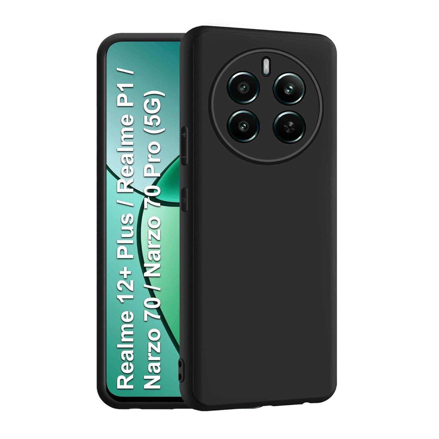     			Case Vault Covers Silicon Soft cases Compatible For Silicon Realme Narzo 70 Pro 5G ( Pack of 1 )