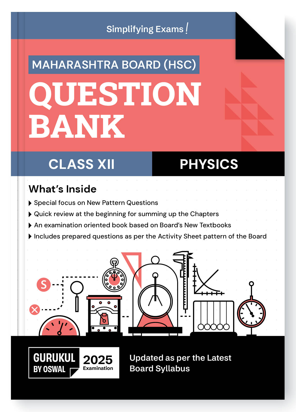 Gurukul By Oswal H.S.C Physics Question Bank for Maharashtra Board (MH) Class 12 Exam 2025: Exam Oriented Book, Latest Syllabus, New Pattern Question Gurukul By Oswal H.S.C Physics Question Bank for Maharashtra Board (MH) Class 12 Exam 2025: Exam Oriented Book, Latest Syllabus, New Pattern Question