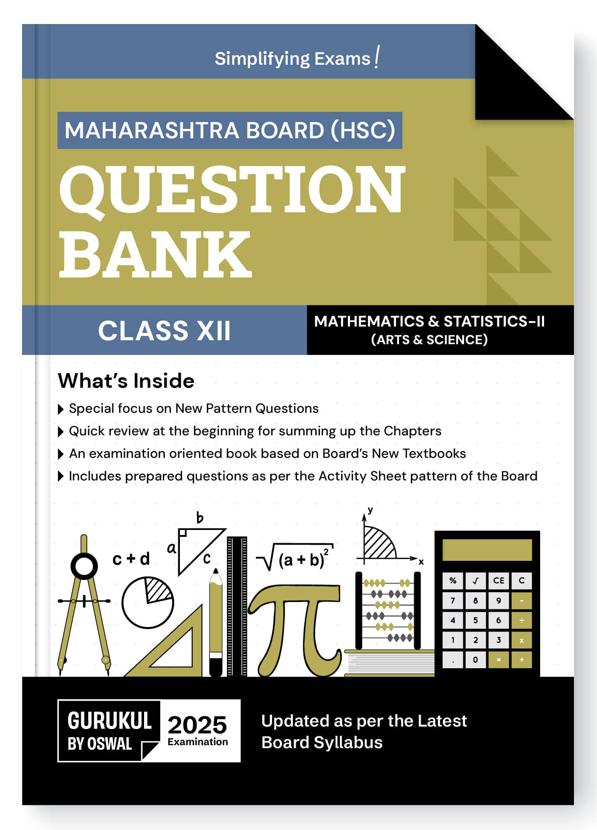 Gurukul By Oswal H.S.C Mathematics & Statistics - II Question Bank for MH Board Class 12 Exam 2025: Exam Oriented Book, Latest Syllabus, New Pattern Gurukul By Oswal H.S.C Mathematics & Statistics - II Question Bank for MH Board Class 12 Exam 2025: Exam Oriented Book, Latest Syllabus, New Pattern