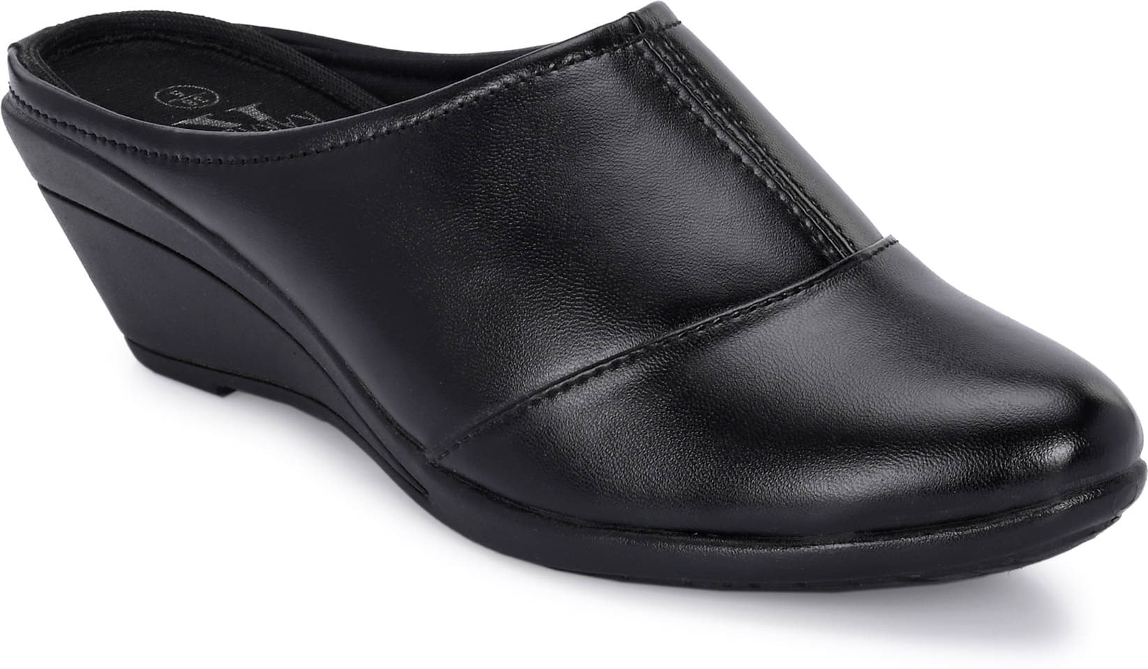     			KARADDI Black Women's Mules Heels