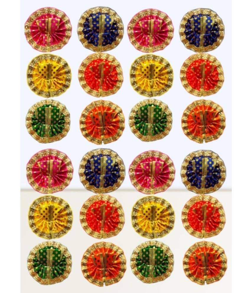     			Lootnixx Laddu Gopal Goli Designe Golden Poshak 24 Piece (Size 0 No ) Set Dress