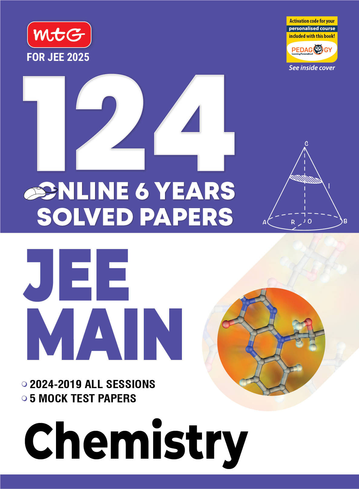 MTG 124 JEE Main Chemistry Online (2024-2019 All Session) 6 Previous Years Solved Papers (PYQ) For 2025 Exam | Get Free Access of Smart Book With 5 Mock Test Paper MTG 124 JEE Main Chemistry Online (2024-2019 All Session) 6 Previous Years Solved Papers (PYQ) For 2025 Exam | Get Free Access of Smart Book With 5 Mock Test Paper