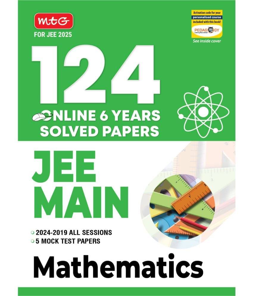     			MTG 124 JEE Main Mathematics Online (2024-2019 All Session) 6 Previous Years Solved Papers (PYQ) For 2025 Exam | Get Free Access of Smart Book With 5 Mock Test Paper
