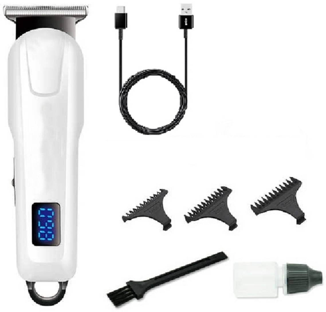     			PSK C TYPE CHARGING White Cordless Beard Trimmer With 90 minutes Runtime