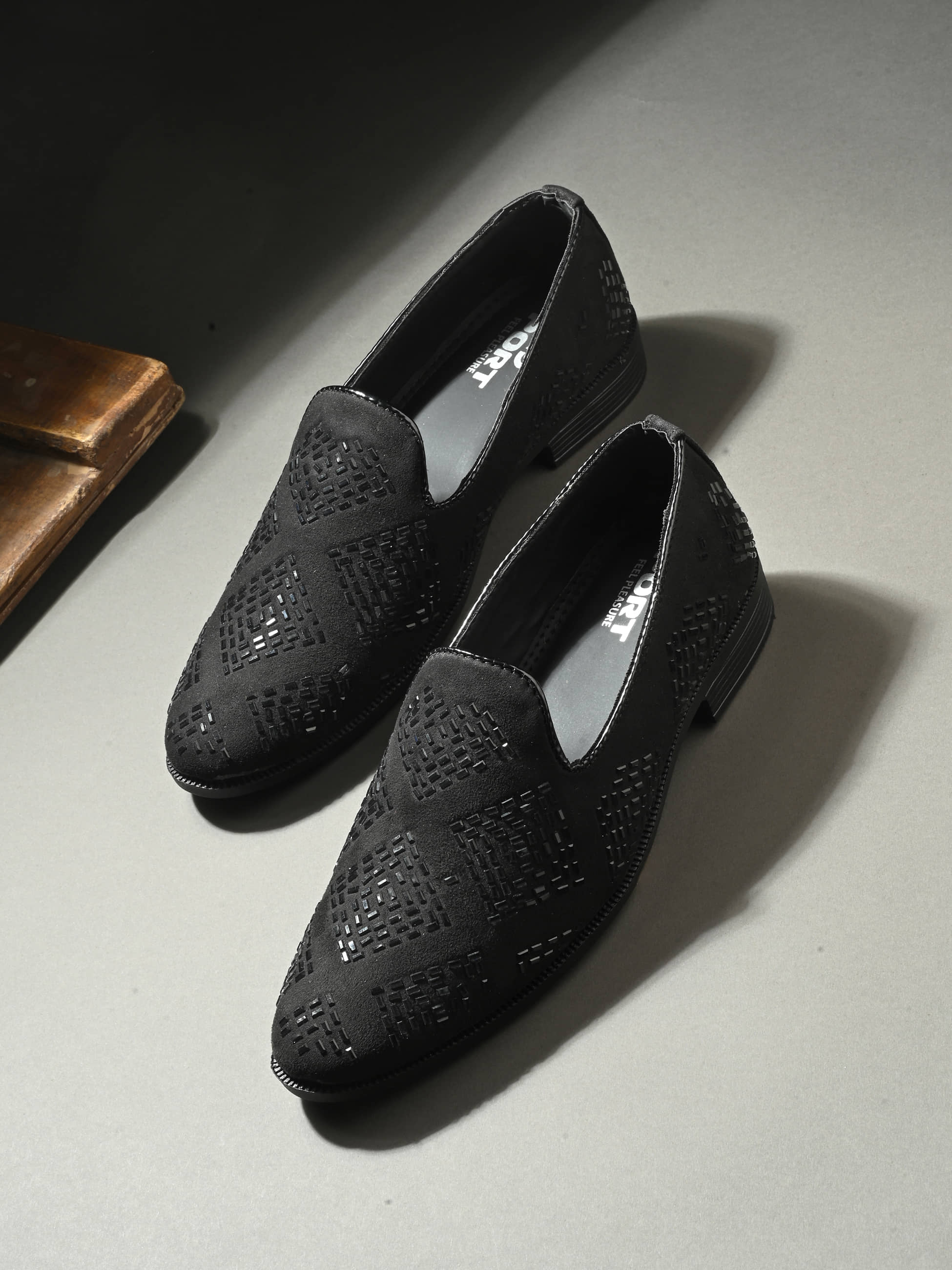 Port Black Men's Designer Shoes - Ethnic Shoes | Buy online on ZillyBuy
