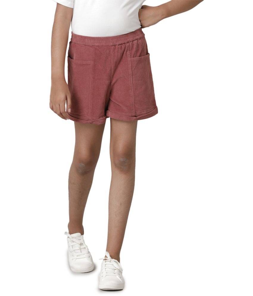 Under Fourteen Only Pack of 1 Girls Cotton Shorts ( Maroon ) Under Fourteen Only Pack of 1 Girls Cotton Shorts ( Maroon )