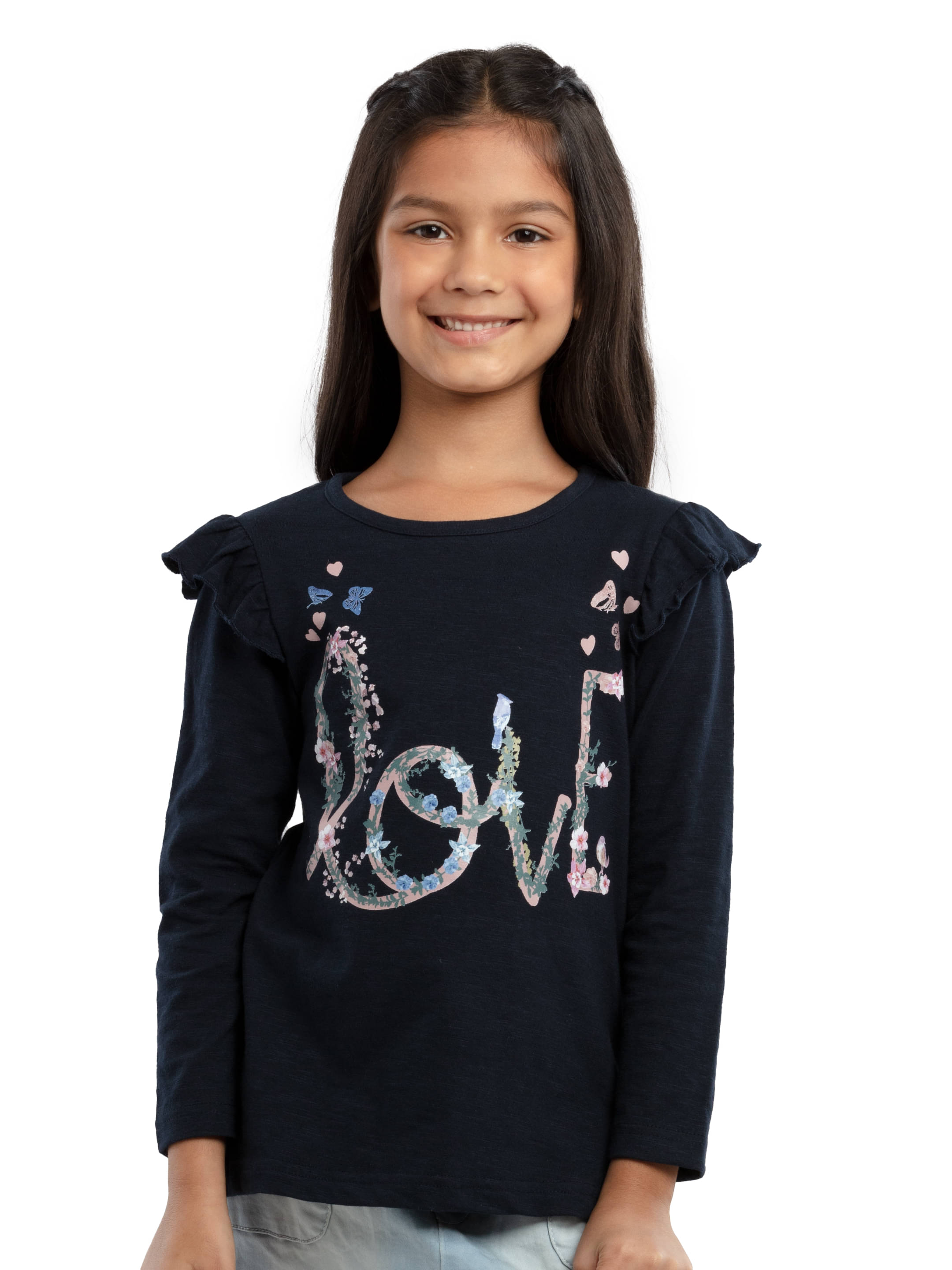 Under Fourteen Only Pack of 1 Girls Cotton T-Shirt ( Navy ) Under Fourteen Only Pack of 1 Girls Cotton T-Shirt ( Navy )