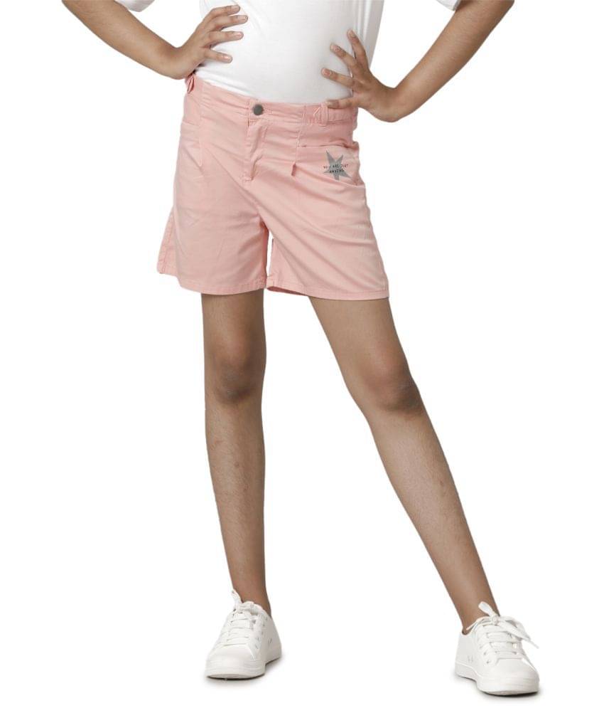 Under Fourteen Only Pack of 1 Girls Cotton Shorts ( Peach ) Under Fourteen Only Pack of 1 Girls Cotton Shorts ( Peach )