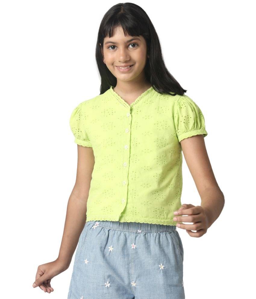     			Under Fourteen Only Pack of 1 Girls Cotton Top ( Yellow )