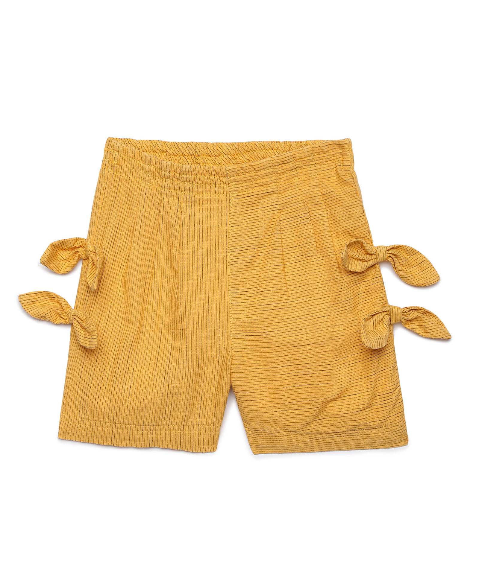     			Under Fourteen Only Pack of 1 Girls Cotton Shorts ( Yellow )