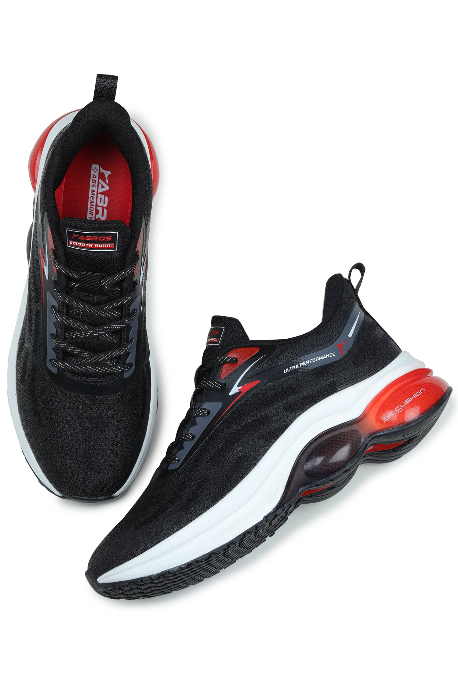 Abros PREDATOR PRO Black Men's Sports Running Shoes Abros PREDATOR PRO Black Men's Sports Running Shoes