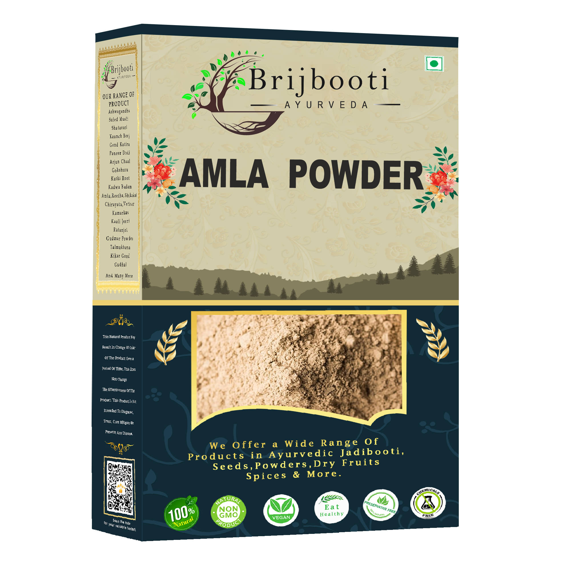 Brijbooti Amla Powder For Hair Mask (250 Gm) | For Hair, Skin And Drinking | Indian Gooseberry Brijbooti Amla Powder For Hair Mask (250 Gm) | For Hair, Skin And Drinking | Indian Gooseberry