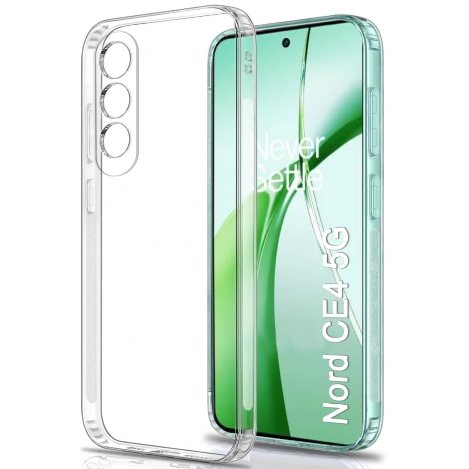     			Case Vault Covers Silicon Soft cases Compatible For Silicon OnePlus Nord ce 4 5G ( Pack of 1 )