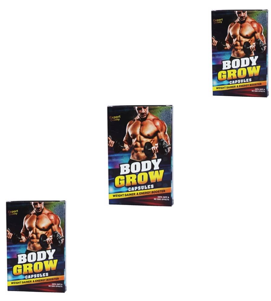 Dr. Chopra Body Grow Weight Gainer Capsules 10 no.s Unflavoured Pack of 3 Dr. Chopra Body Grow Weight Gainer Capsules 10 no.s Unflavoured Pack of 3