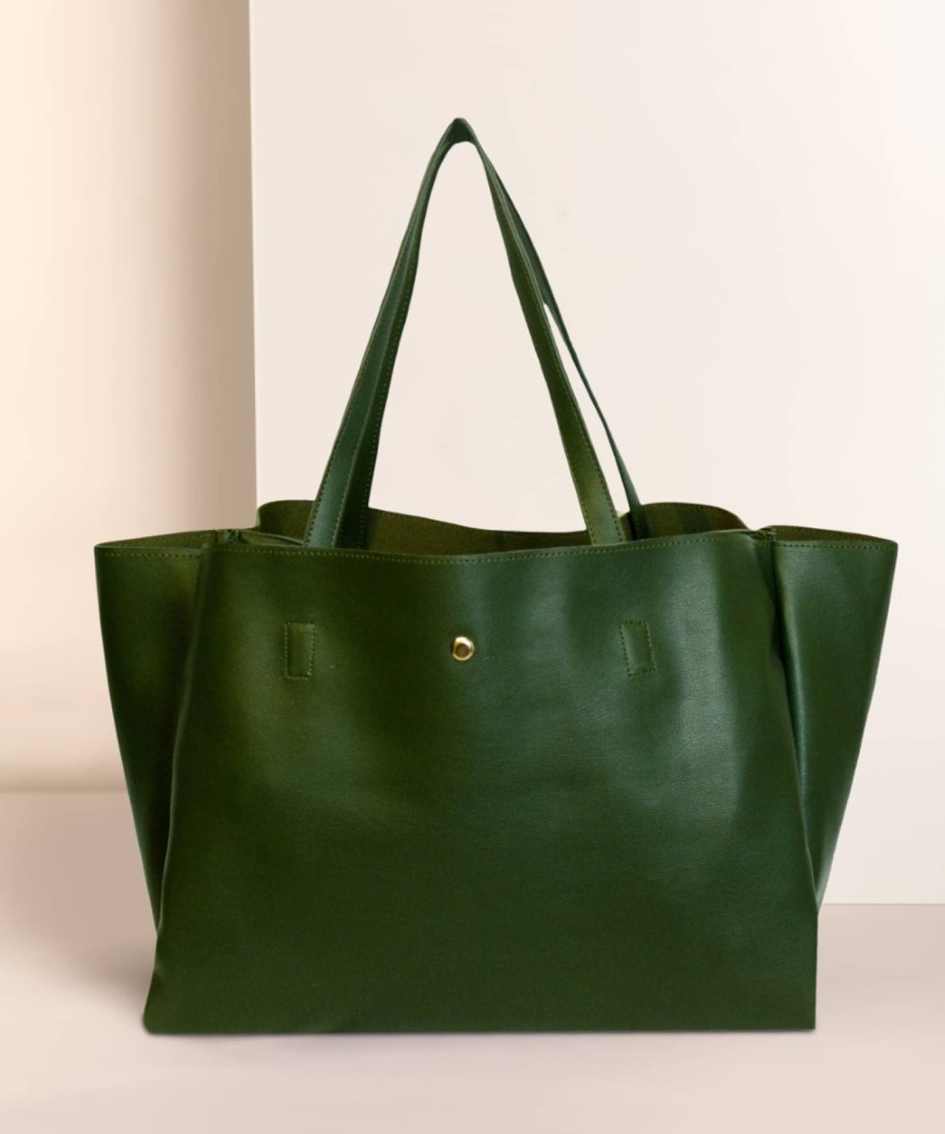     			Fargo Green PU Shoulder Bag