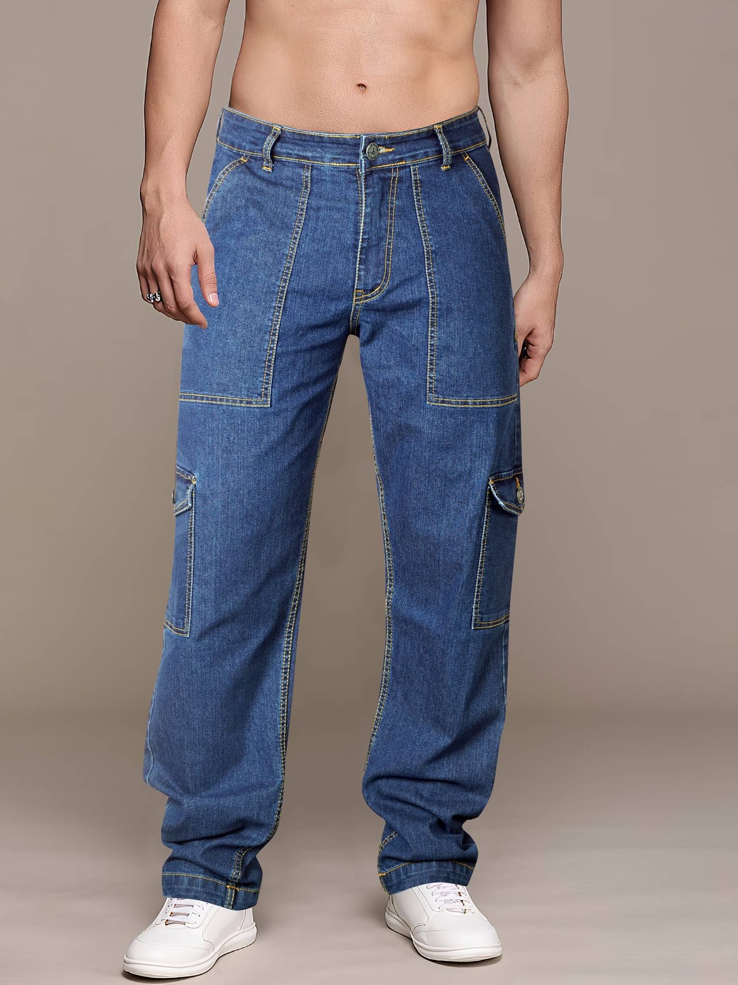 JB JUST BLACK Relaxed Basic Men's Jeans - Blue ( Pack of 1 ) JB JUST BLACK Relaxed Basic Men's Jeans - Blue ( Pack of 1 )