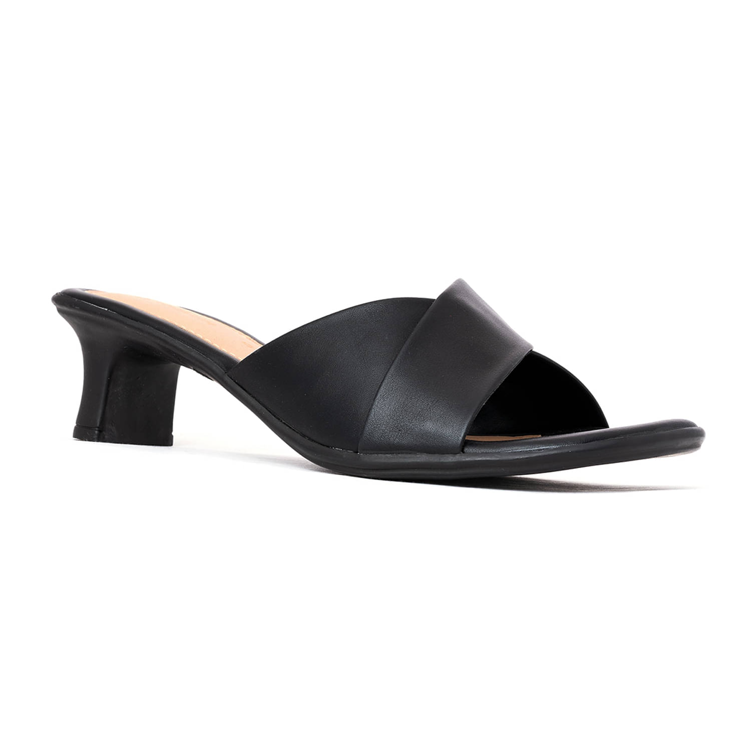 KHADIM Black Women's Slip On Heels KHADIM Black Women's Slip On Heels