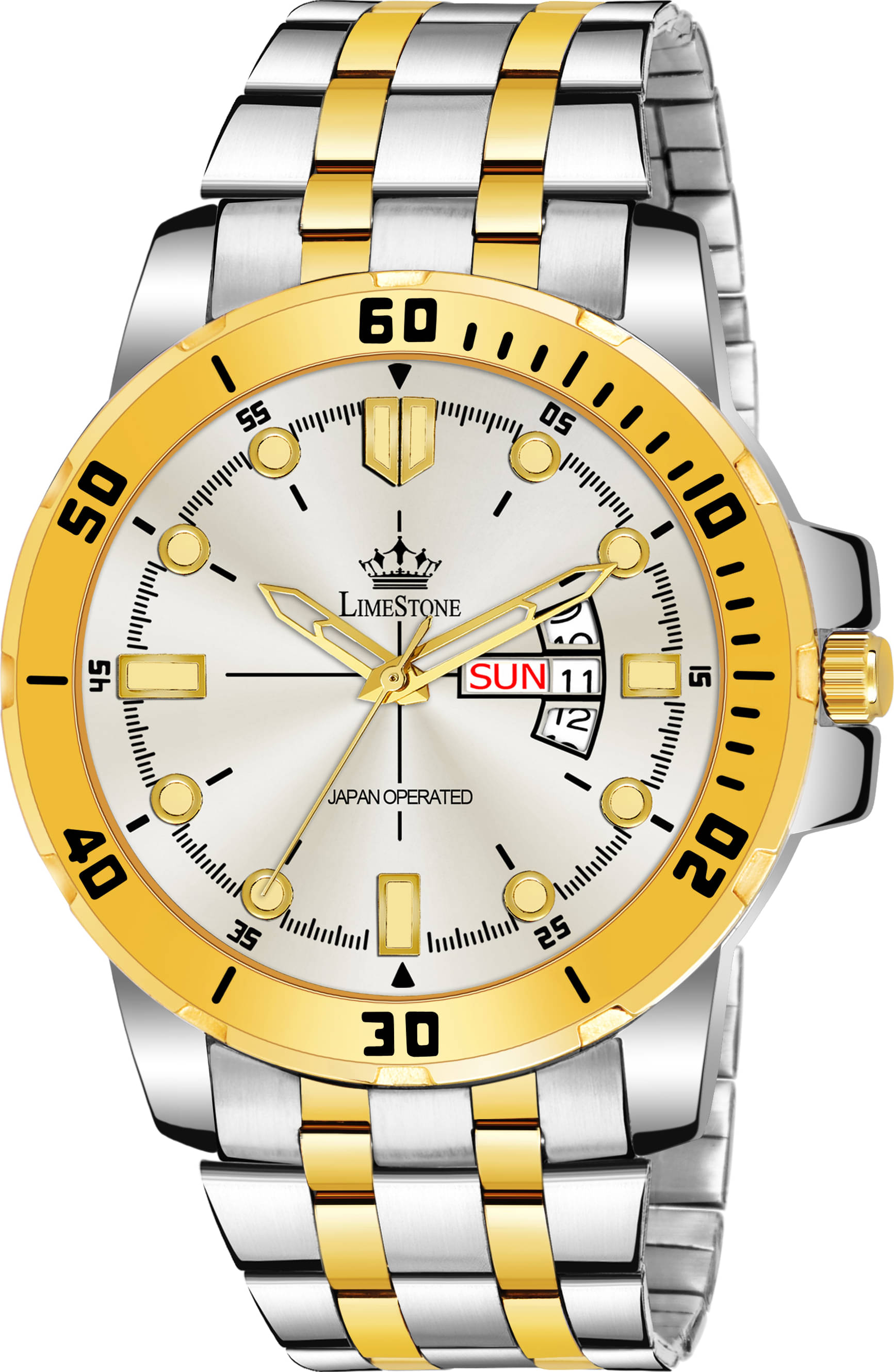 LimeStone Multicolor Stainless Steel Analog Men's Watch LimeStone Multicolor Stainless Steel Analog Men's Watch