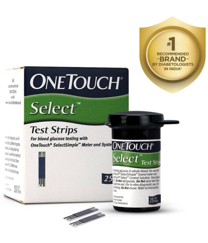 OneTouch Select Test Strips | Pack of 25 Strips | For use with OneTouch Select Simple Glucometer     			OneTouch Select Test Strips | Pack of 25 Strips | For use with OneTouch Select Simple Glucometer