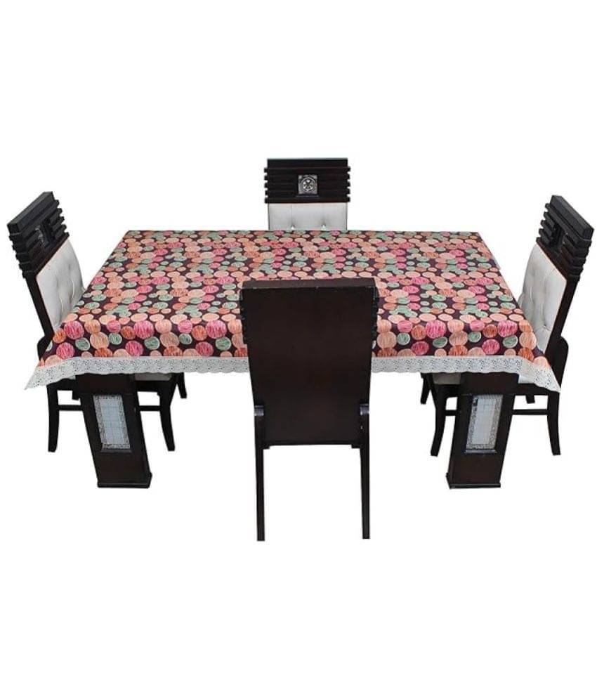     			Revexo Printed PVC 4 Seater Rectangle Table Cover ( 60 x 40 ) cm Pack of 1 Multi